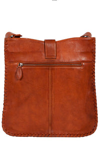 Scully Leather Whip Stitch Large Crossbody Bag