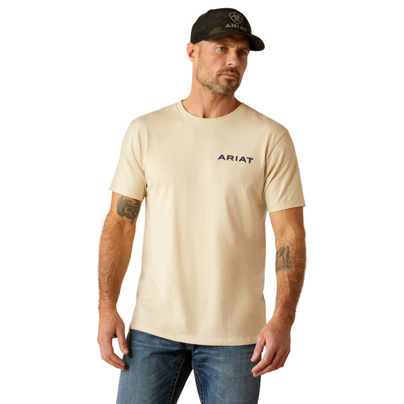 Ariat Men's Bleached Bones Graphic T-Shirt in Natural