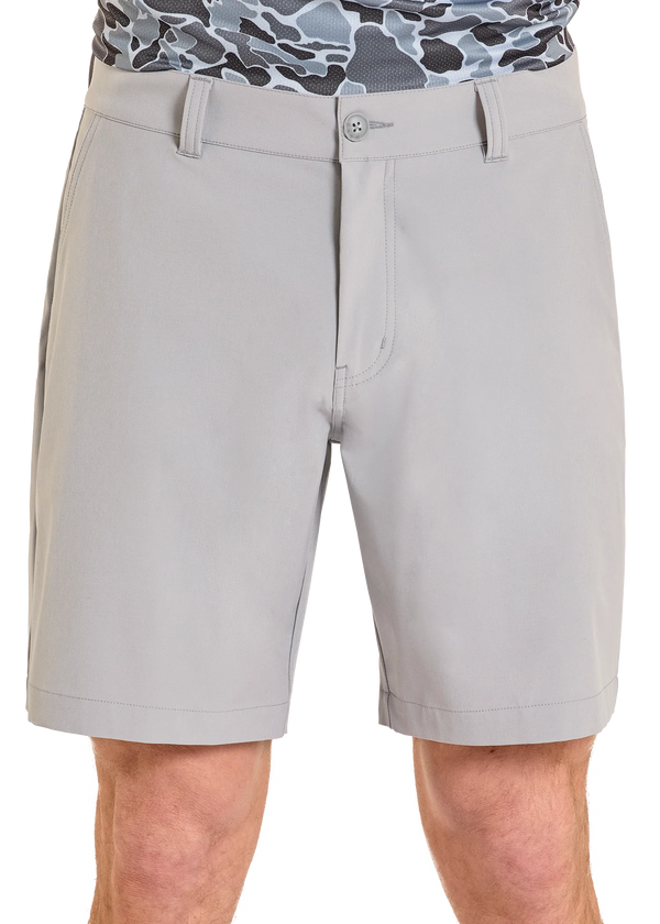 Rock & Roll Denim Men's 8" Chino Shorts in Light Grey