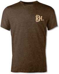 Red Dirt Hat Co. "Tooled Leather" Graphic T-Shirt in Brown