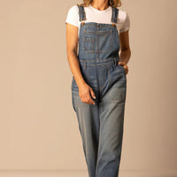 Kimes Ranch Women's Billy Overalls in Dark Wash