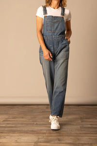 Kimes Ranch Women's Billy Overalls in Dark Wash