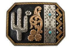 Blazin Roxx Women's Multi Color Western Theme Belt Buckle
