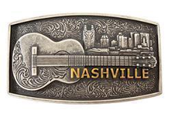Blazin Roxx Women's Nashville City Guitar Belt Buckle