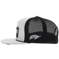 Hooey "Cactus Ropes Texas" Rope Trucker Hat in White & Black