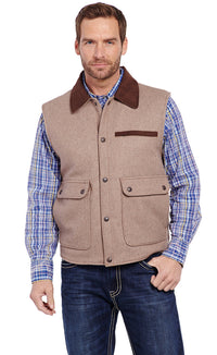 Cripple Creek by Circle S Men's Wool Melton Concealed Carry Vest (Available in 2 Colors)