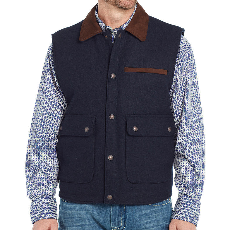 Cripple Creek by Circle S Men's Wool Melton Concealed Carry Vest (Available in 2 Colors)