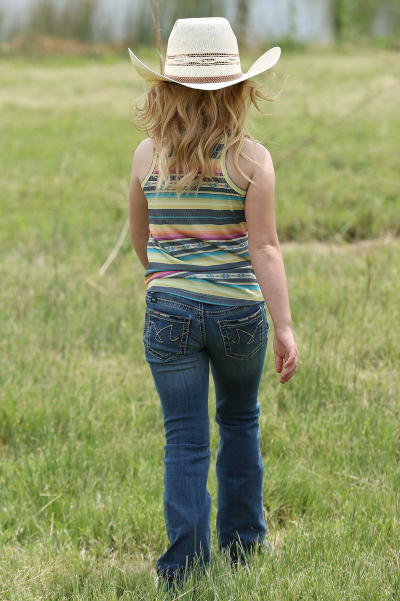 Cruel Girl's Multi Striped Tank Top