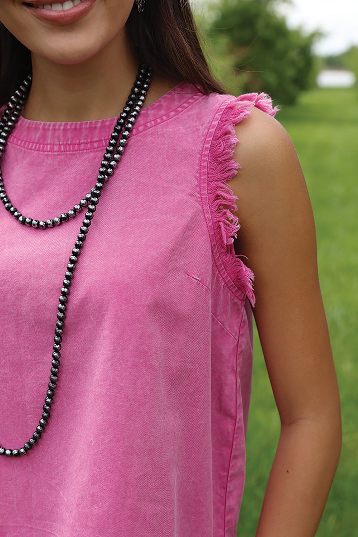 Cruel Women's Mineral Washed Tank in Pink