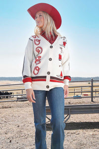Cruel Women's Rodeo Cardigan in Cream