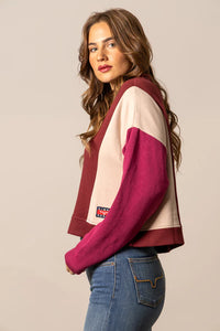Kimes Ranch Women's Cami Cropped Sweater in Maroon