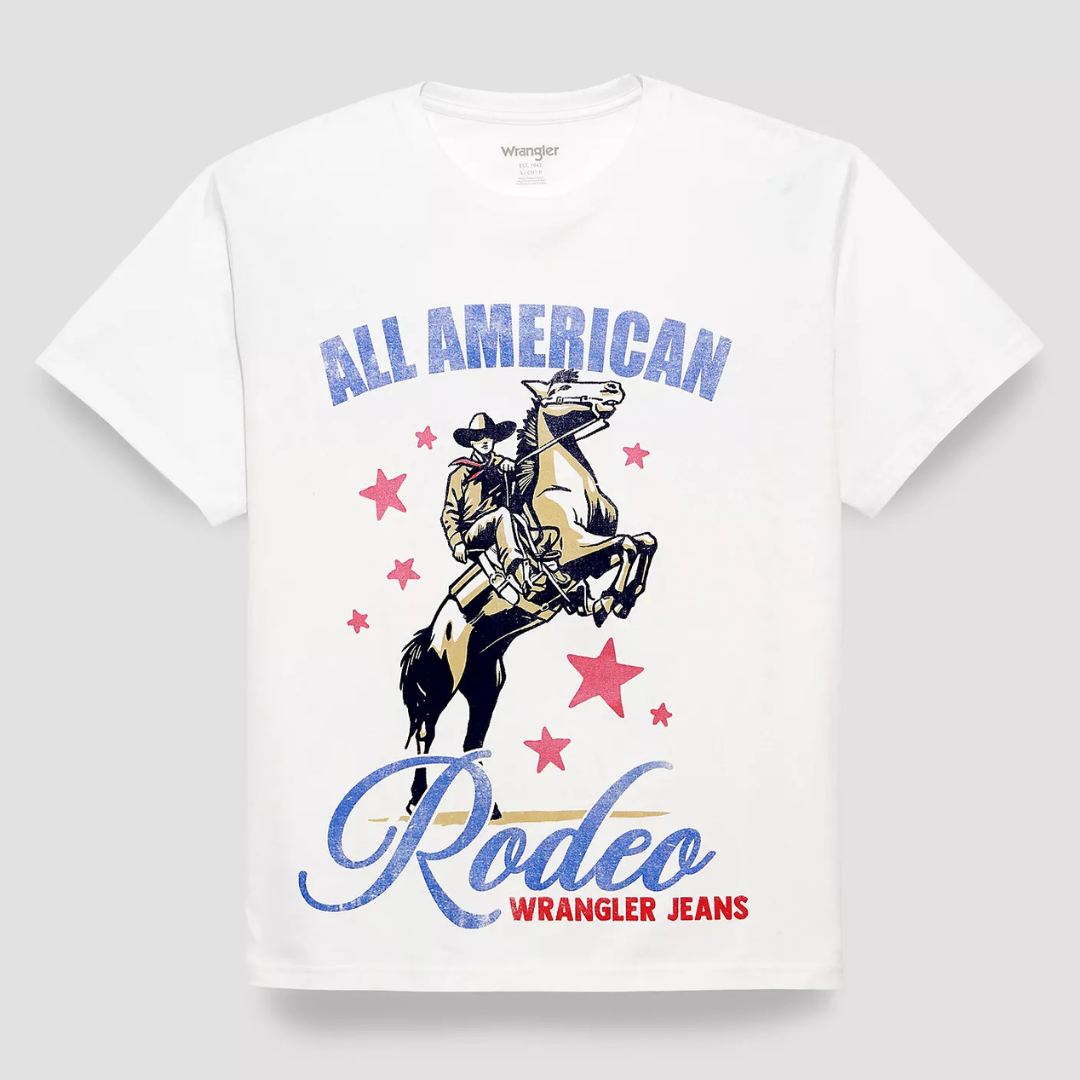 Wrangler Retro Women's S/S All American Rodeo Graphic Tee in Bright White