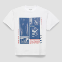 Wrangler Retro Women's S/S Western Collage Graphic Tee in Bright White
