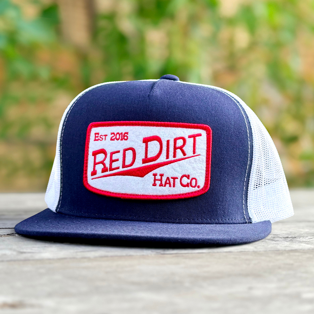 Red Dirt Hat Co. Fillin' Station Hat in Navy/White
