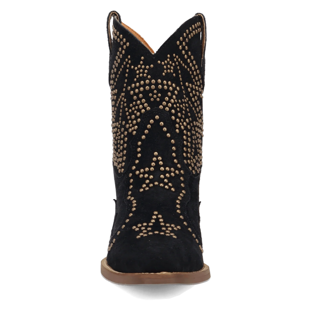 Dingo Women's Seein' Start Suede Leather Bootie in Black