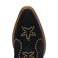 Dingo Women's Seein' Start Suede Leather Bootie in Black