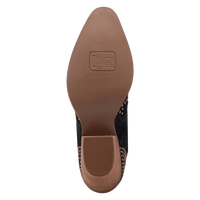 Dingo Women's Seein' Start Suede Leather Bootie in Black