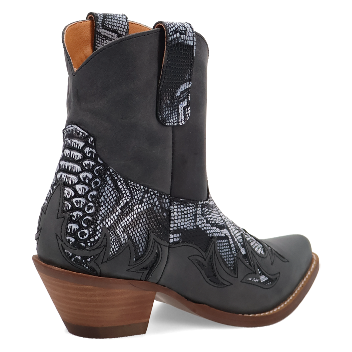 Dingo Women's Cobra Kiss Leather Bootie in Black