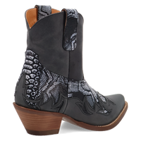 Dingo Women's Cobra Kiss Leather Bootie in Black