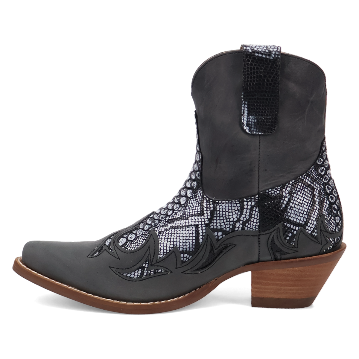 Dingo Women's Cobra Kiss Leather Bootie in Black