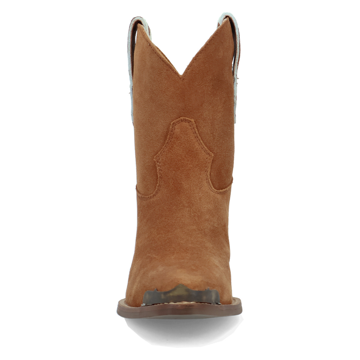 Dingo Women's Texas Charm Suede Leather Bootie in Camel