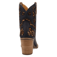 Dingo Women's Run Wild Leather Bootie in Leopard
