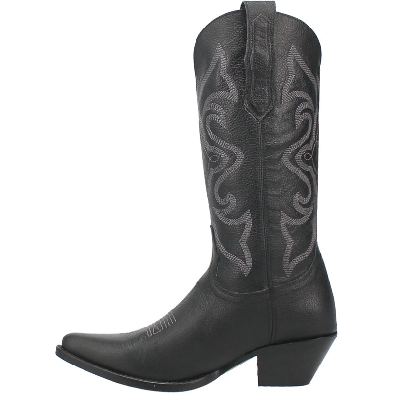 Dingo Women's Out West Western Boot in Smooth Black