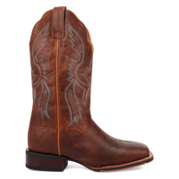 Dan Post Women's Lizzie Square Toe Boot in Brandy Brown