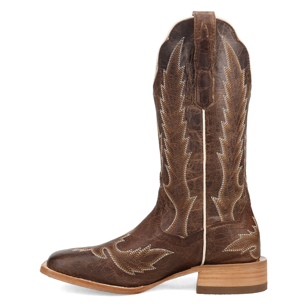 Dan Post Women's Denita Wide Square Toe Boot in Brown
