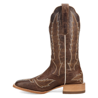 Dan Post Women's Denita Wide Square Toe Boot in Brown
