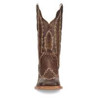 Dan Post Women's Denita Wide Square Toe Boot in Brown
