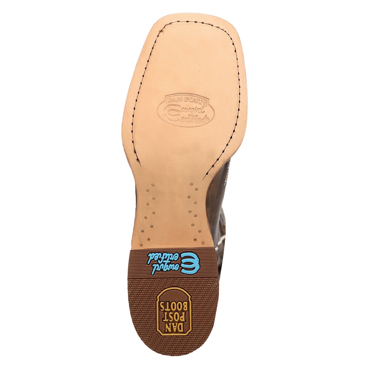 Dan Post Women's Denita Wide Square Toe Boot in Brown