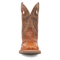 Dan Post Men's Martel Full Quill Ostrich Western Boot in Brown