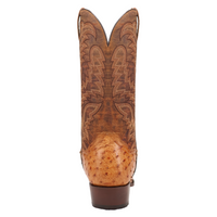 Dan Post Men's Marco Full Quill Ostrich Boot in Saddle