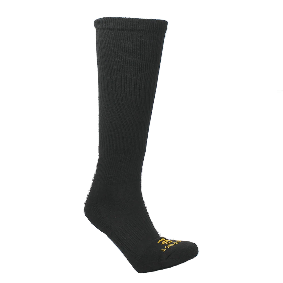Dan Post Men's Cowboy Certified Over the Calf Compression Boot Sock in Black- 1 Pair