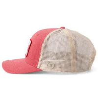 BEX Wyatt Curved Bill Classic Hat in Cranberry/Beige