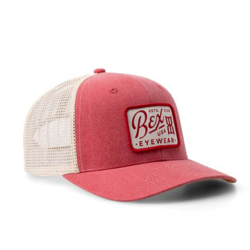 BEX Wyatt Curved Bill Classic Hat in Cranberry/Beige