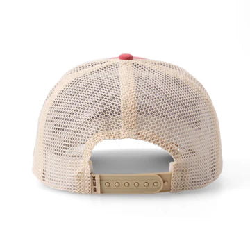 BEX Wyatt Curved Bill Classic Hat in Cranberry/Beige