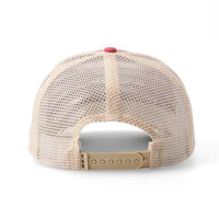 BEX Wyatt Curved Bill Classic Hat in Cranberry/Beige