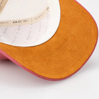 BEX Wyatt Curved Bill Classic Hat in Cranberry/Beige