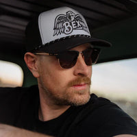BEX Americana Classic Fit Hat in Black/White