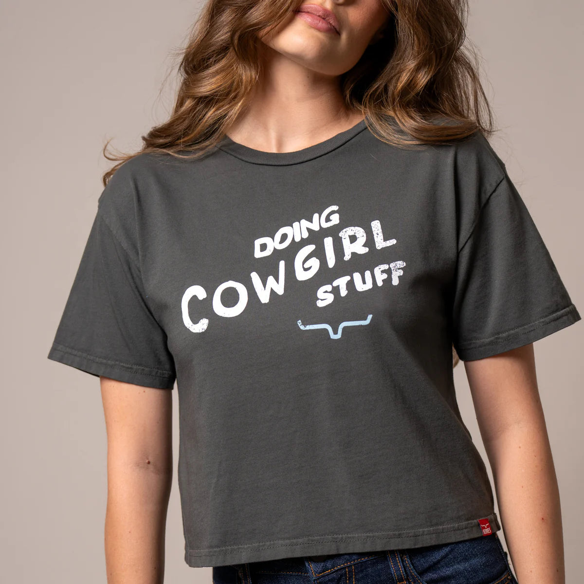 Kimes Ranch Doing Cowgirl Stuff Tee in Pepper