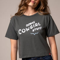 Kimes Ranch Doing Cowgirl Stuff Tee in Pepper