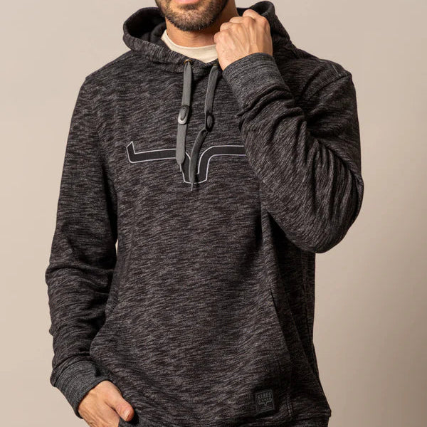 Kimes Ranch Men's Durham Hoodie in Heather Black