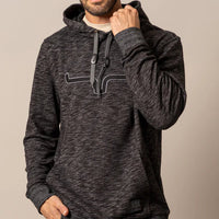 Kimes Ranch Men's Durham Hoodie in Heather Black