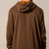 Kimes Ranch Men's Durham Hoodie in Heather Brown