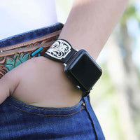 Montana Silversmith Montana Sheridan IWatch Band in Black