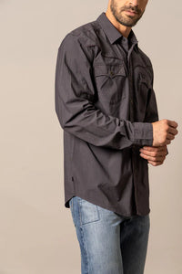 Kimes Ranch Men's L/S El Toro Western Snap Shirt in Black