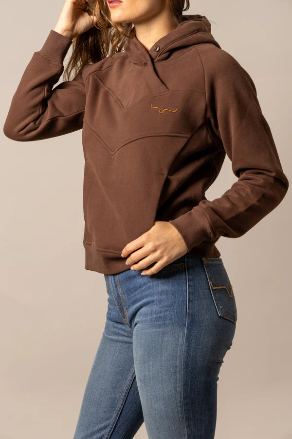 Kimes Ranch Women's Ella Western Hoodie in Brown