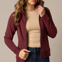 Kimes Ranch Women's Emma Zip Up Hoodie in Maroon